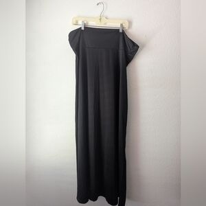 Denimlicious Elegant Black Maxi Skirt